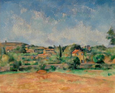 The Bellevue Plain, or The Red Earth by Paul Cézanne